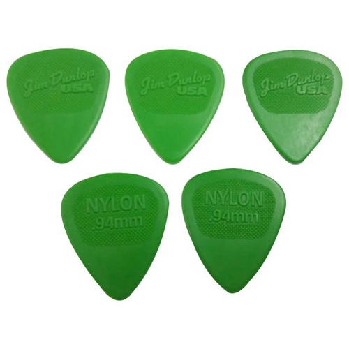 Kit Com 15 Palheta Nylon  0.94mm Jim Dunlop Verde
