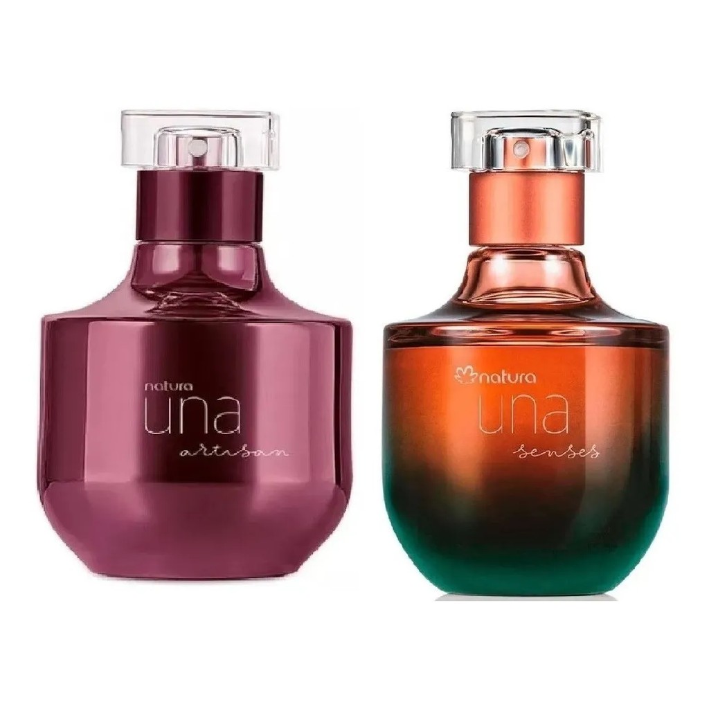 Kit Una Senses E Una Artisan Deo Parfum Feminino 75ml cada Natura Validade  08/2023 | Shopee Brasil