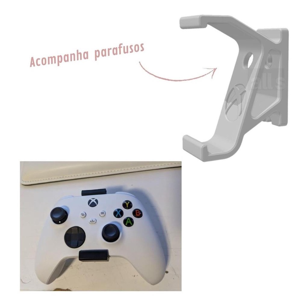 Suporte De Parede P/ Controle Xbox Series S 1tb 2020 2022