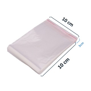Saco Adesivado Saquinho Plástico Transparente 10x10 200 Unidades