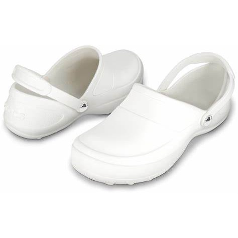 crocs at work white