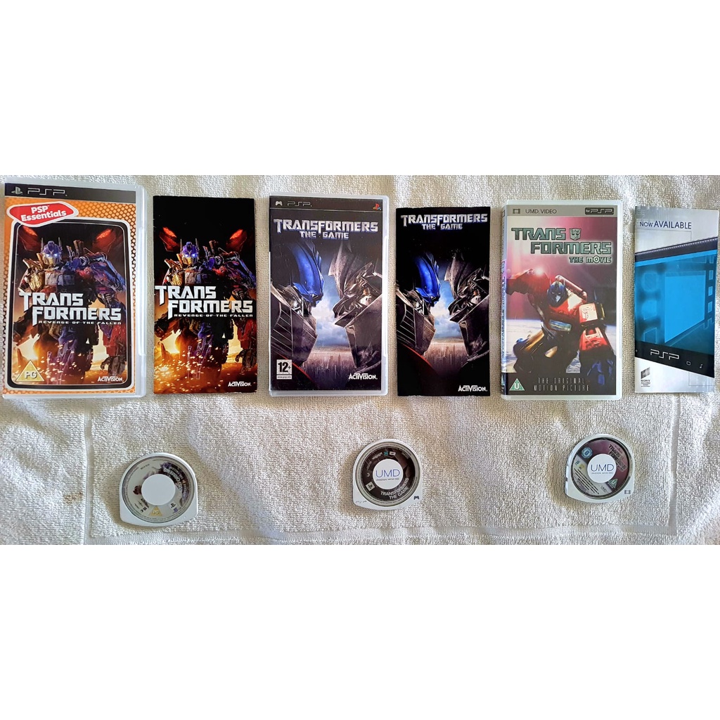 Psp Transformers Coleção 3 Itens