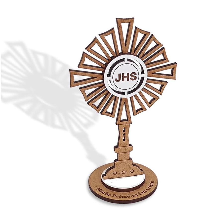 Ostensório Eucaristia Crisma Espirito Santo 30cm