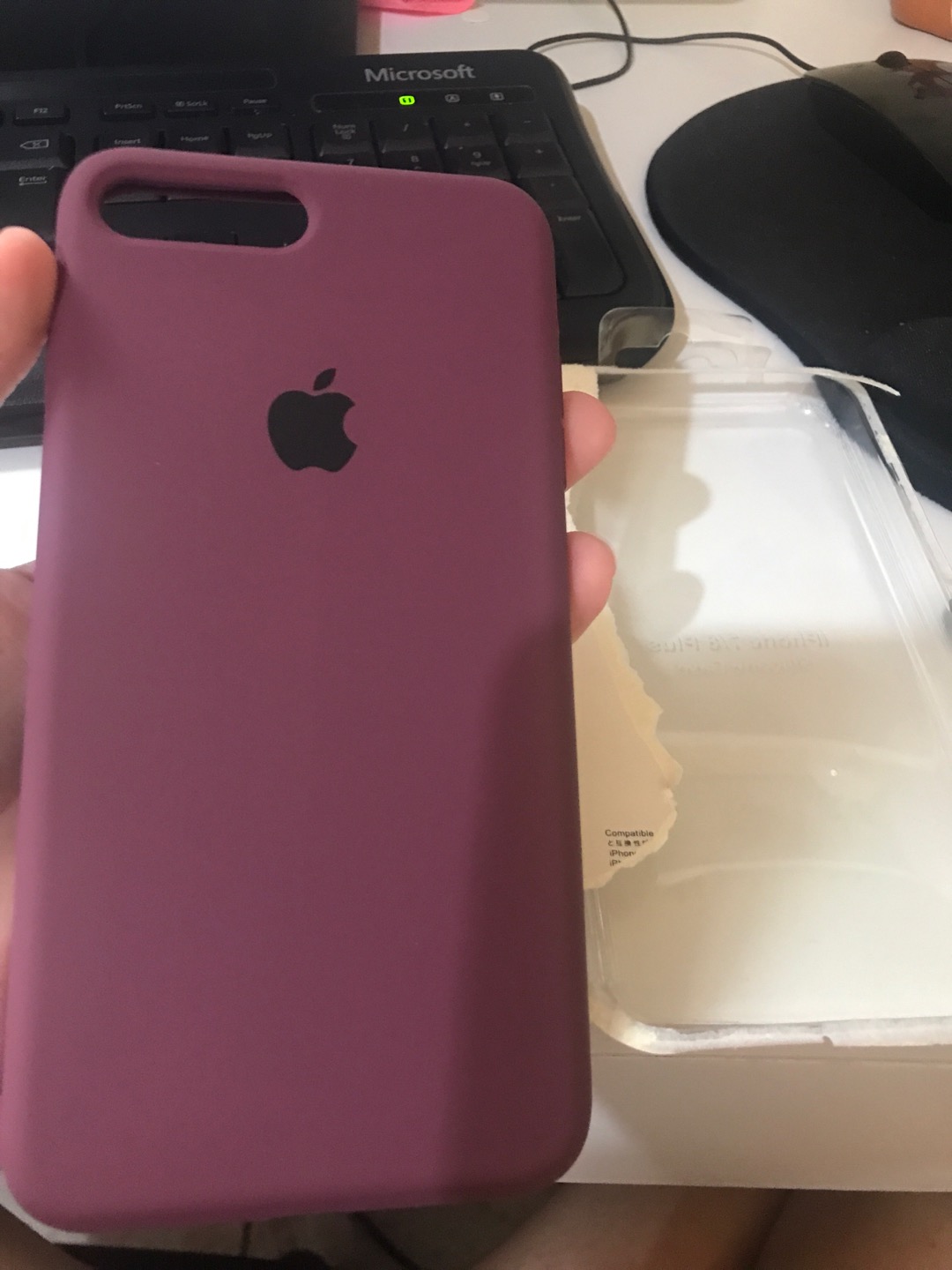 Capa De Silicone Violeta Original Iphone Se2 6 6s 7 8 Plus X Xs Max Xr