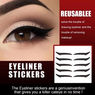Cartela de Delineador Adesivo 4 pares para os olhos(lolibiju)