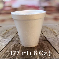 100 copo isopor 177 ml térmico DARNEL 6 Oz chocolate quente Capuccino (CHOCO)