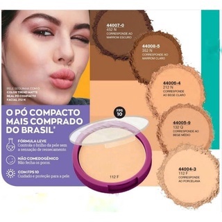 Pó Compacto Facial Matte Real em Oferta na Shopee