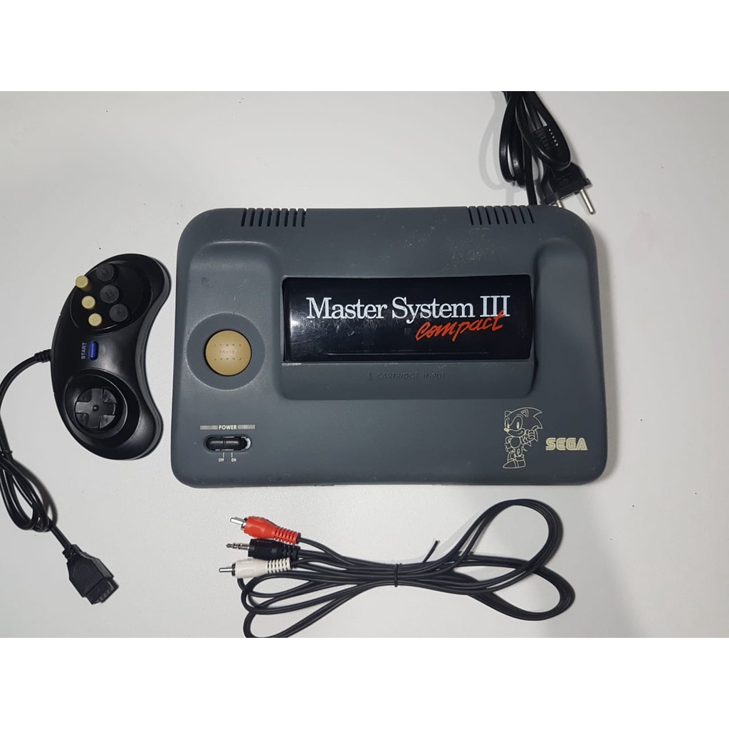 Sega Tectoy Master System 3 Compact Com Mod Av MS02 Escorrega o Preço