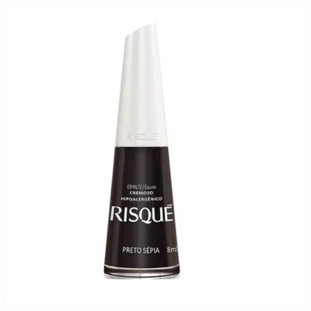 Esmalte para Unha Risqué Preto Sépia  8ml