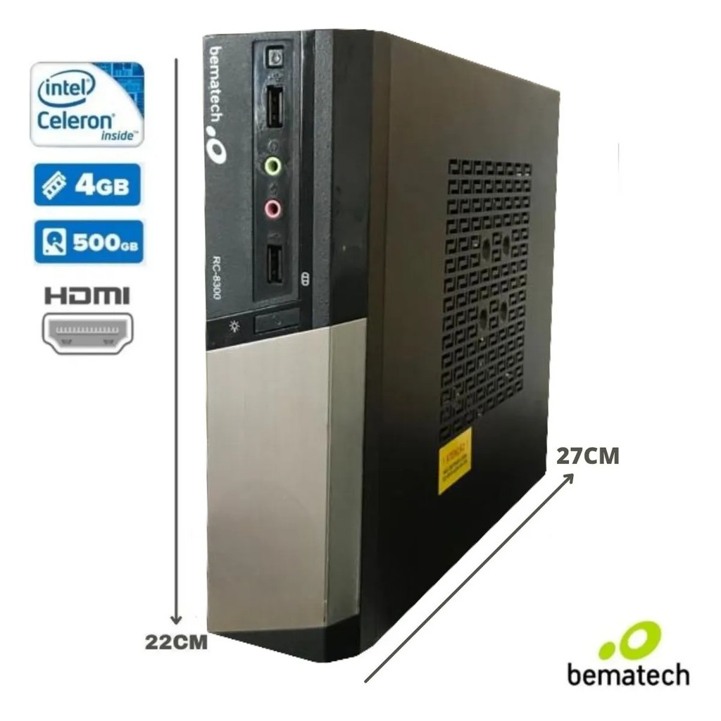 Mini CPU Pdv Bematech Rc8300 4gb HD 500gb