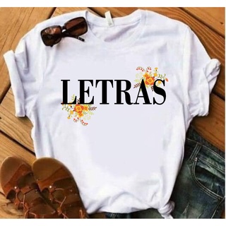 Blusa T-shirt Feminina Letras