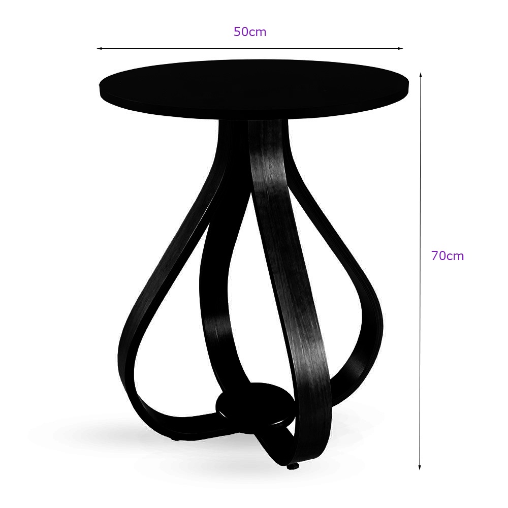 Mesa Lateral De Canto Cebola 70x50cm