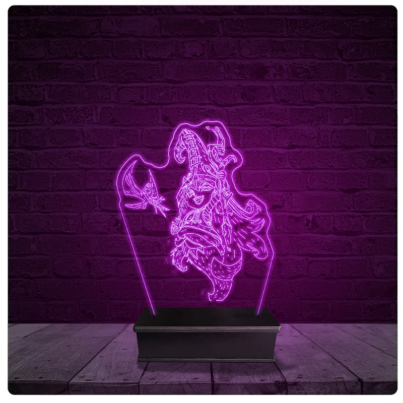 Luminária e Abajur Acrílico Led Lulu League Of Legends LOL