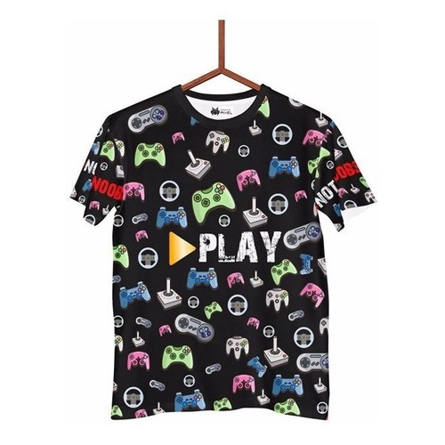 Camisa Game Controle Console Ps4 Xbox Play Joystick 3d Jv002