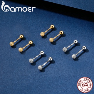 Bamoer Brincos De Prata 925 Com Dois Lados
