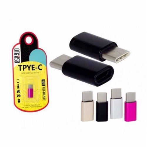 Adaptador Micro Usb V8 femea  Para  tipo c Type C Macho para celular smartphone