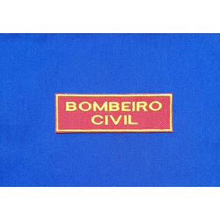 Patch Bordado Bombeiro Civil - 3,5 x 10,5 em Oferta na Shopee