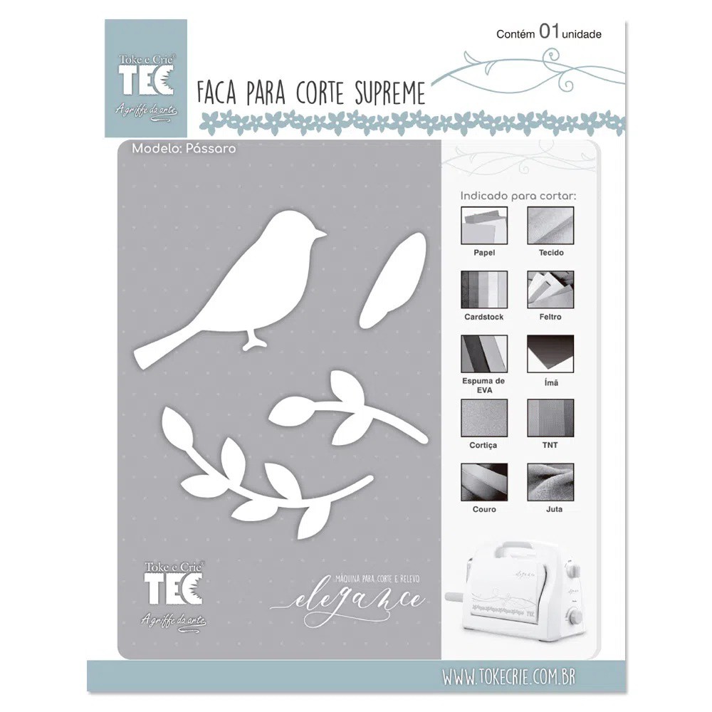 Facas De Corte Supreme Scrapbook E Patchwork Pássaro E Galhos