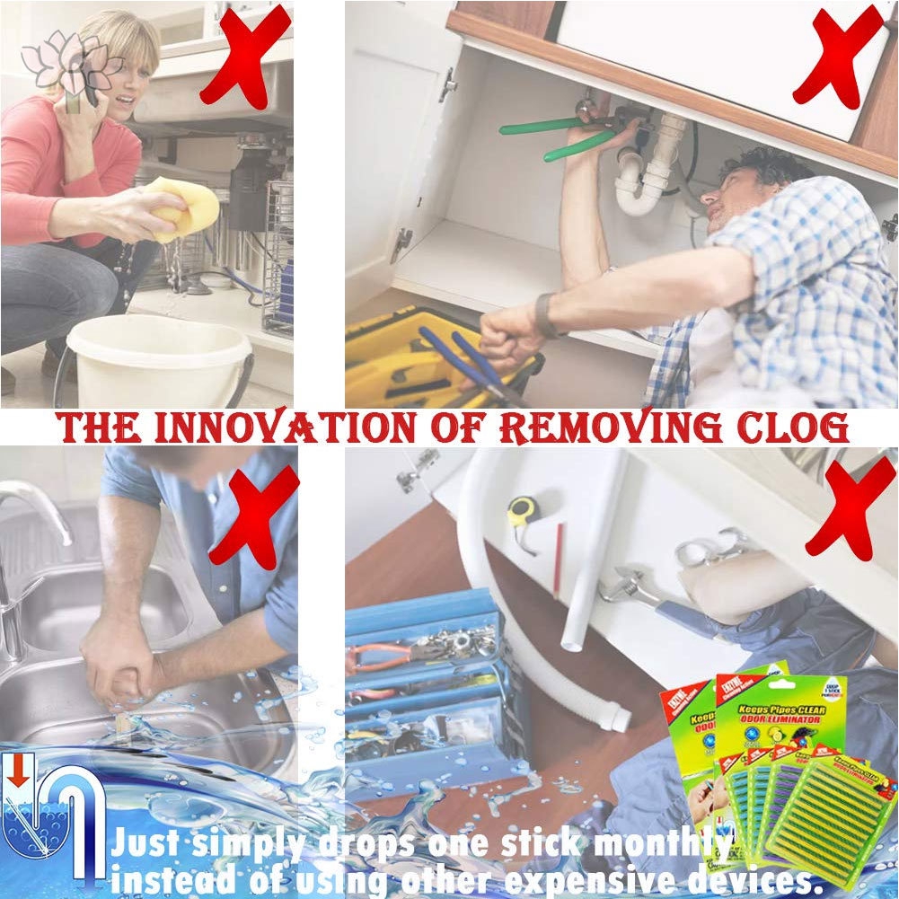 Drain Cleaner Sticks Sink Deodorizer Clog Remover Septic Tank Safe Little Cleaner Expert for Kitchen Bathroom Toilet Sho | Shopee Brasil Drain Cleaner Sticks Sink Deodorizer Clog Remover Septic Tank Safe Little Cleaner Expert for Kitchen Bathroom Toilet Sho | Shopee Brasil