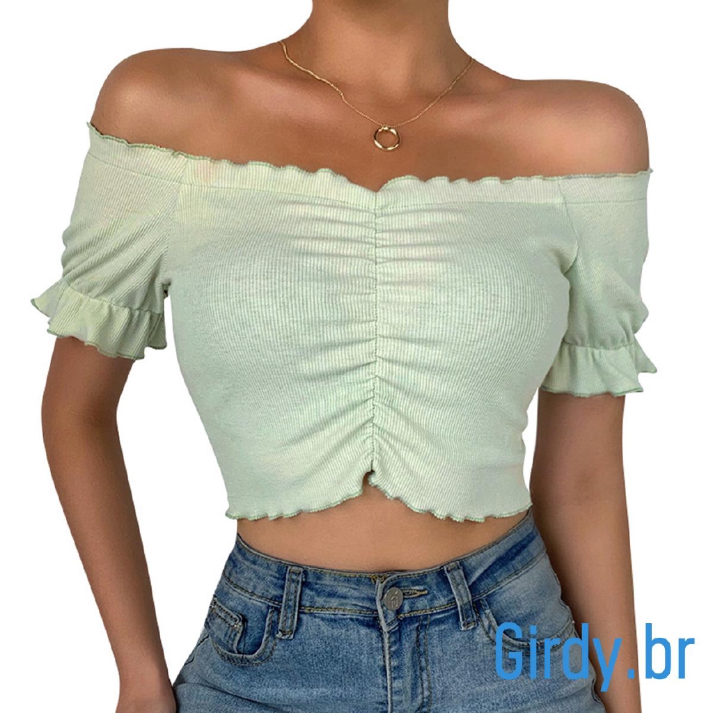 roupa feminina cropped