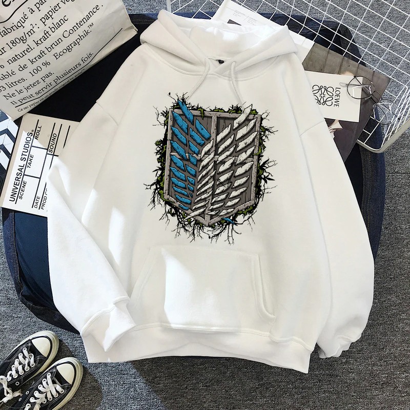 Moletom Canguru Anime Simbolo Attack on Titan AOT Shingeki no Kyojin Casaco