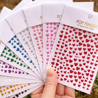 Adesivos De Unha 10 Cores Disponíveis Amor Decorações De Arte em Oferta na Shopee
