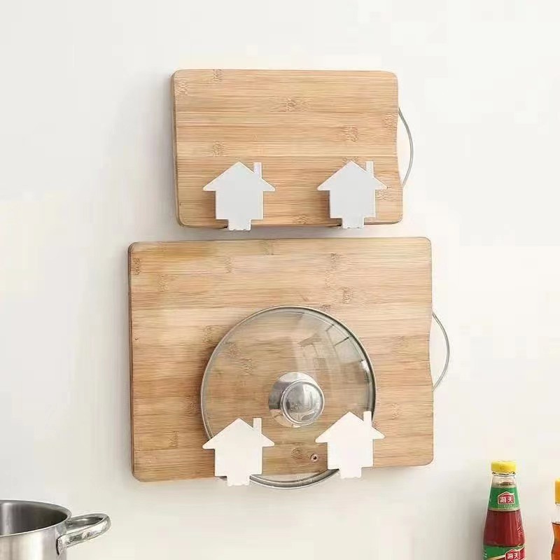 Suporte Plastico Adesivo Para Tabua De Carne/tampa Kit Com Dois em Oferta na Shopee