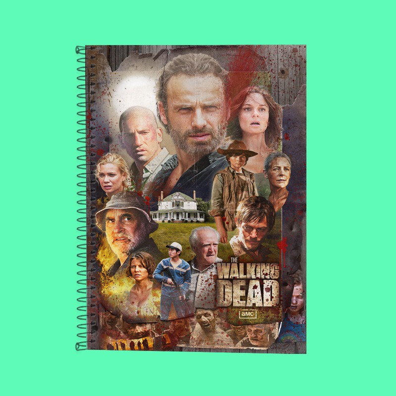 1 Caderno Espiral 10 Matérias The Walking Dead - Material Escolar