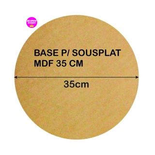 10 kit Sousplat, circulo ,base,supla,mdf 35cm em Oferta na Shopee