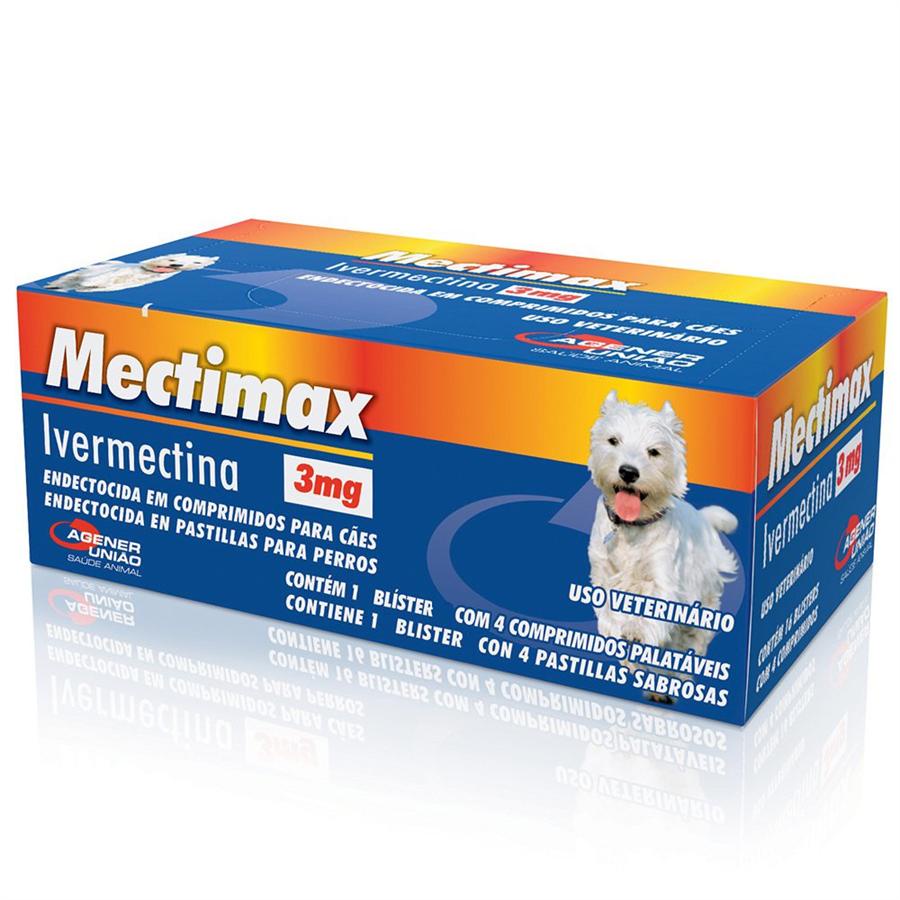 Mectimax Agener União 3mg 1 Blíster com 4 comprimidos em Oferta na Shopee