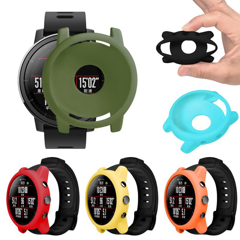 Case Bumper em silicone ou rígido Para Amazfit Stratos (pace 2)