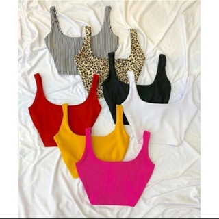 Cropped Feminino Alça Grossa Regatinha Curta Sem Bojo Tamanho Unico