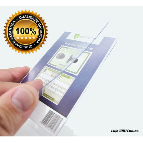 Porta RG e Título de eleitor em acrílico/Documentos/Capa/Protetor