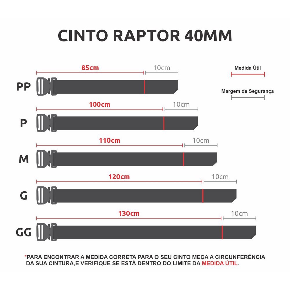 Cinto Tático Raptor 40mm Bélica - Preto | Shopee Brasil