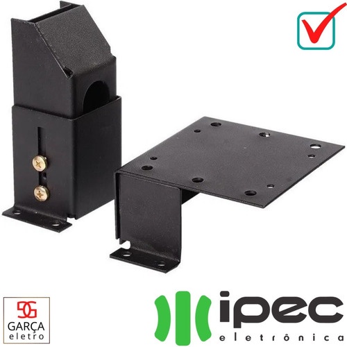 Suporte Universal Com Base e Rampa Ajustável Para Trava Eco Lock e Lock Plus Portão Basculate