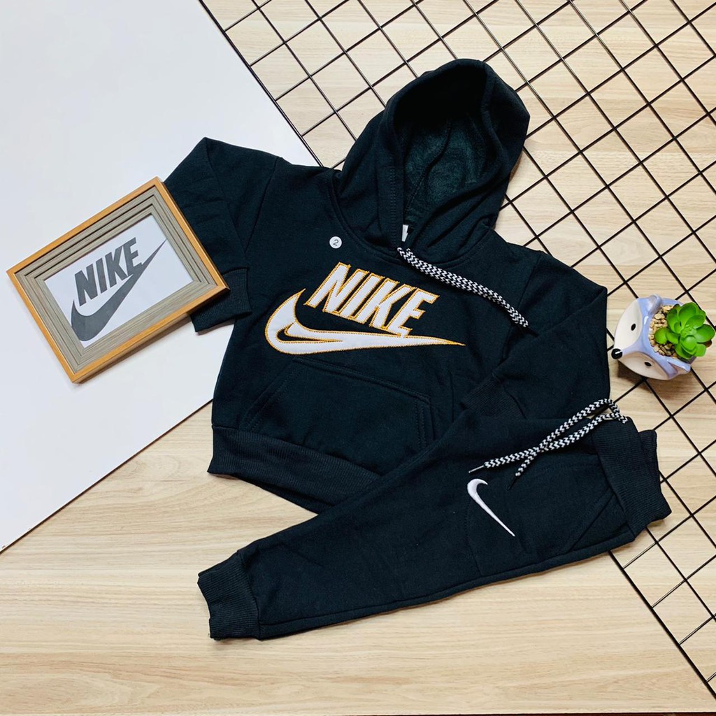 Conjunto de moletom infantil 2024 nike