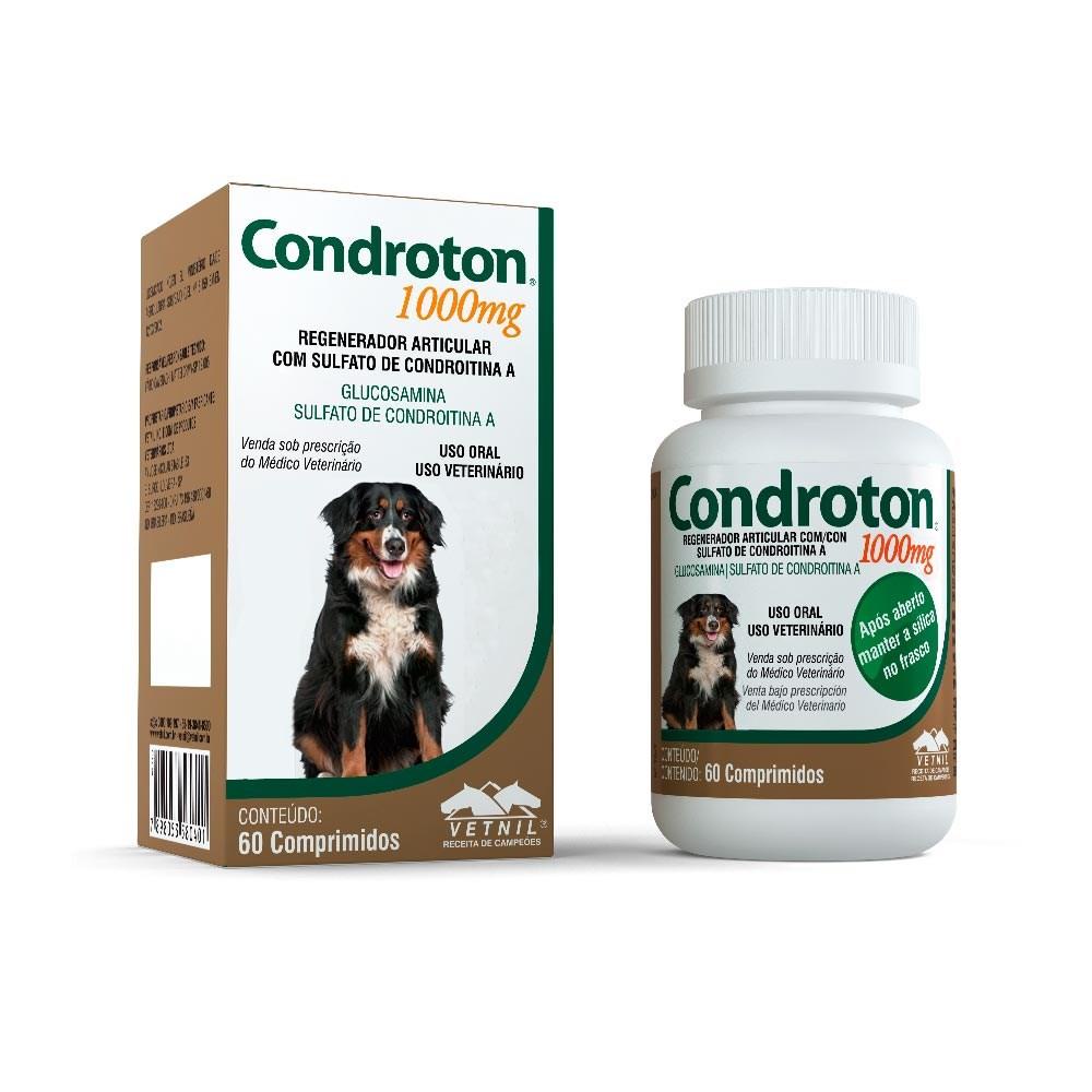 Regenerador Articular Para Caes Condroton 1000mg 60 Compr em Oferta na Shopee