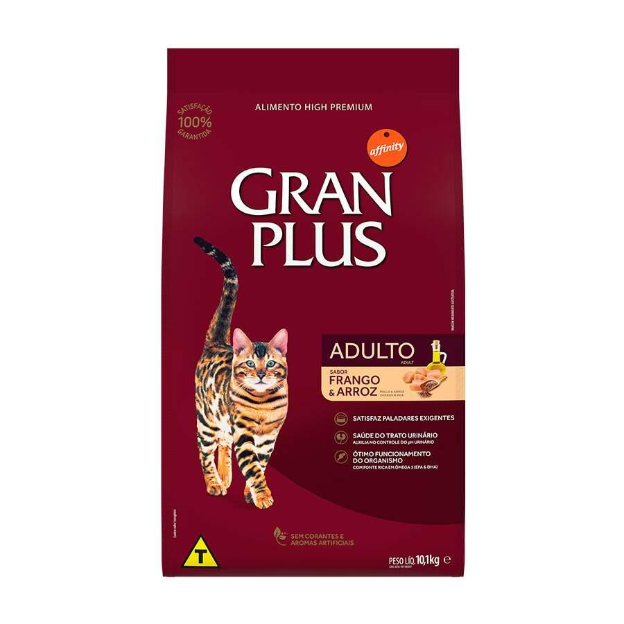 Ração Granplus Para Gatos Adultos Sabor Frango E Arroz 1Kg