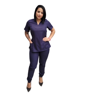 Pijama Cirúrgico Feminino Conjunto Hospitalar Jogger Premiun AZUL MARINHO