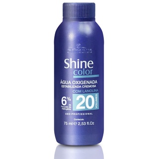 Água Oxigenada 20 Volumes 75ml Shine Blue para Cabelos