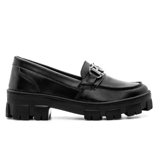Mocassim Feminino Salto Tratorado Básico Blogueira DIPIME
