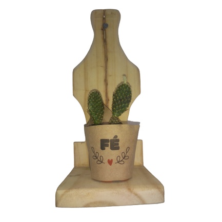Prateleira Madeira Pinus mine decoração para vaso Planta biscuit