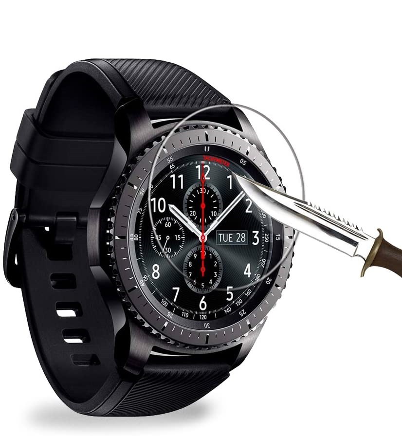 Película compatível com Samsung Gear S3 Vidro Temperado  Kit 02 unidades