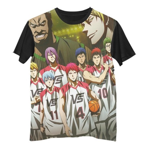 Camisa Camiseta Anime Kuroko No Basket Elenco Time G1117