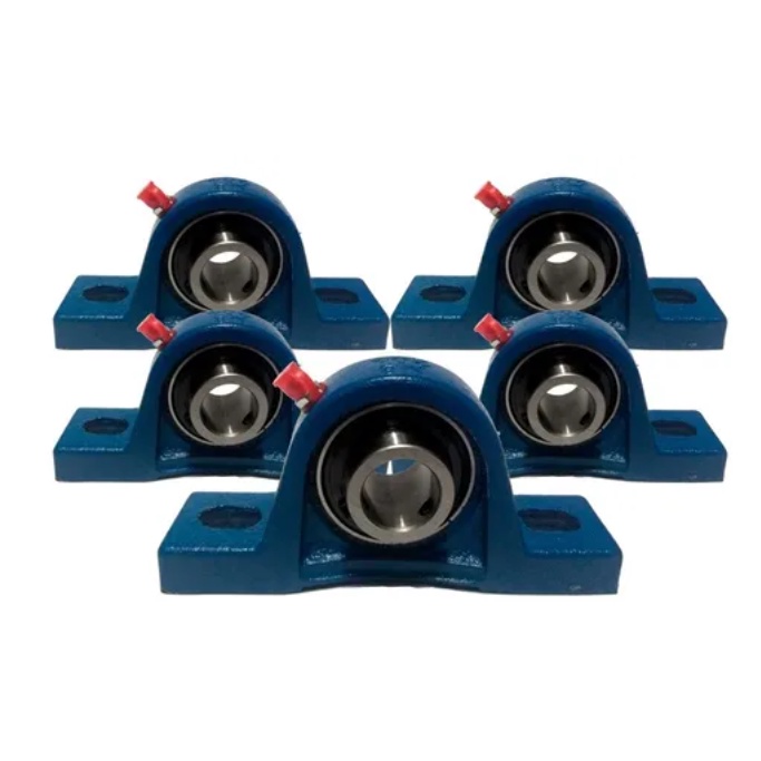 5 Kits Ucp 208 Mancal Pedestal C/Rolamento Para Eixo 40mm