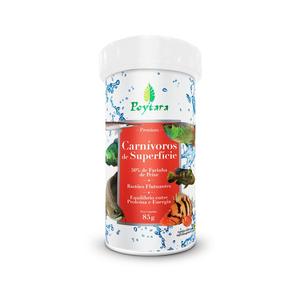 Ração Poytara Carnivoros de Superficie 85g