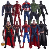 Boneco 30 cm Vingadores Avengers, Liga da Justiça com som e luz em Oferta na Shopee