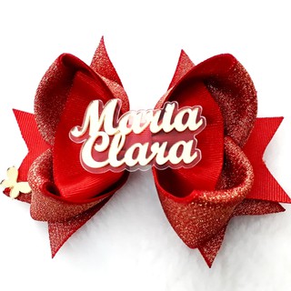 Nome Para Laço Simples ou Composto + Placa Reforço 5,5 cm Mini Personalizado Promoção