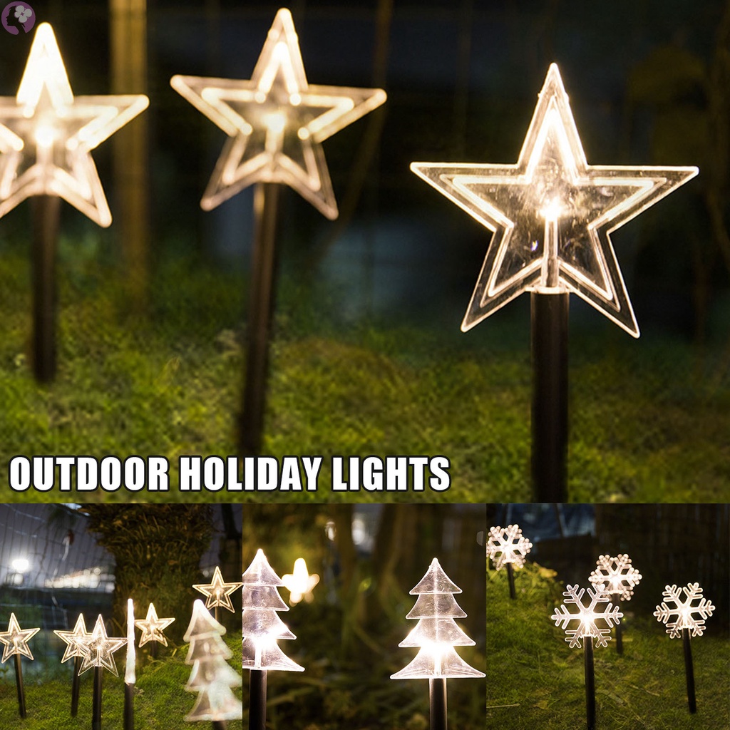 Luzes Decorativas À Prova D 'Água Para Decoração De Natal Caminho / Jardim  / Ambientes Externos | Shopee Brasil