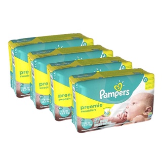 Kit Fraldas Pampers Prematuro Preemie Swaddlers Jumbo 108 Un